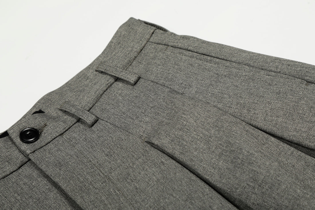 3-6-5.shop Structured Pleated Balloon Trousers