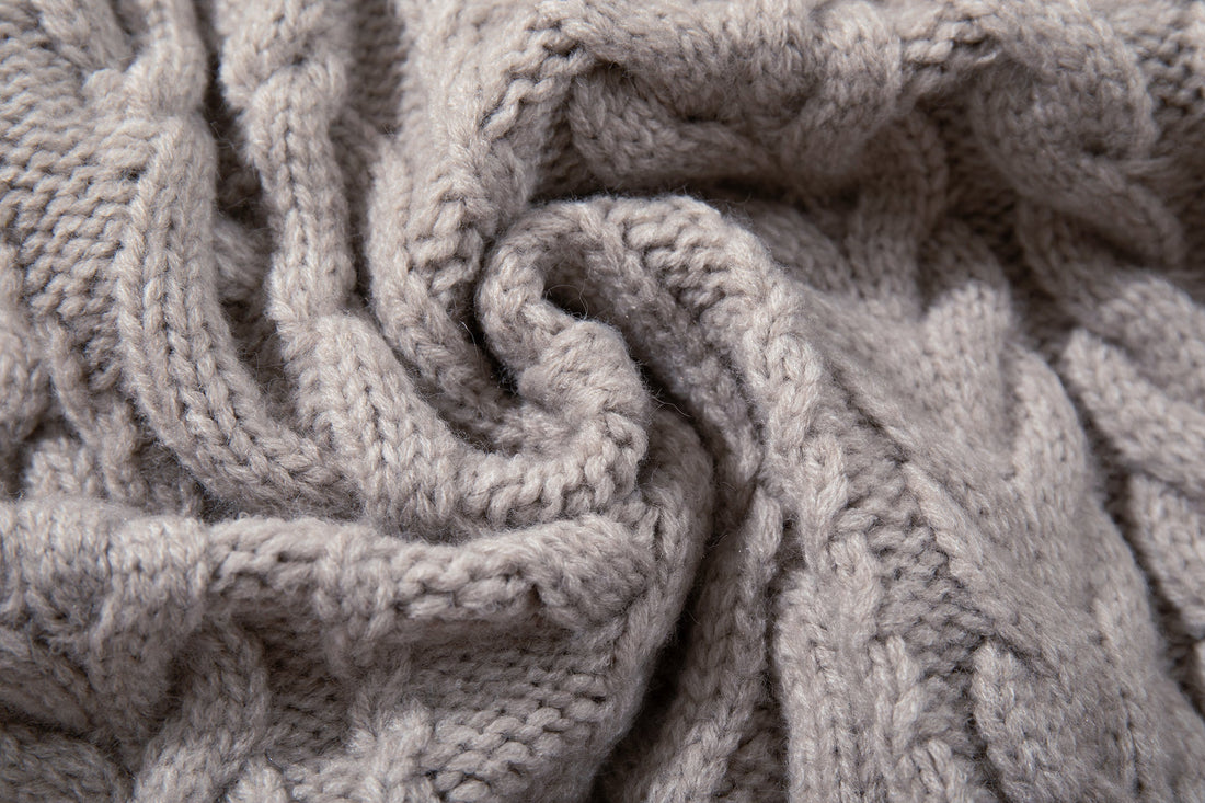 3-6-5.shop Argyle Cable Knit Sweater