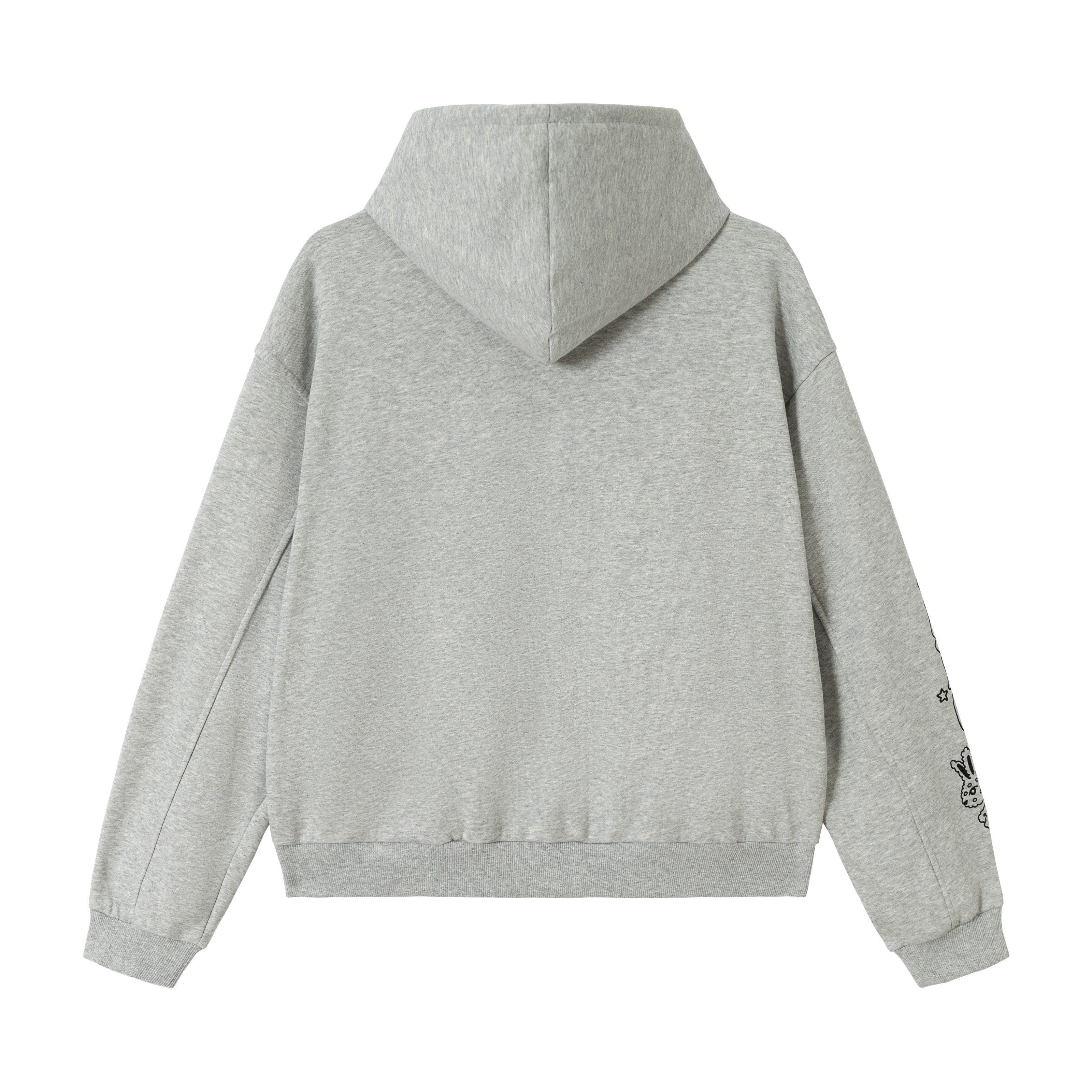 3-6-5.shop Doodle Graphic Zip Hoodie