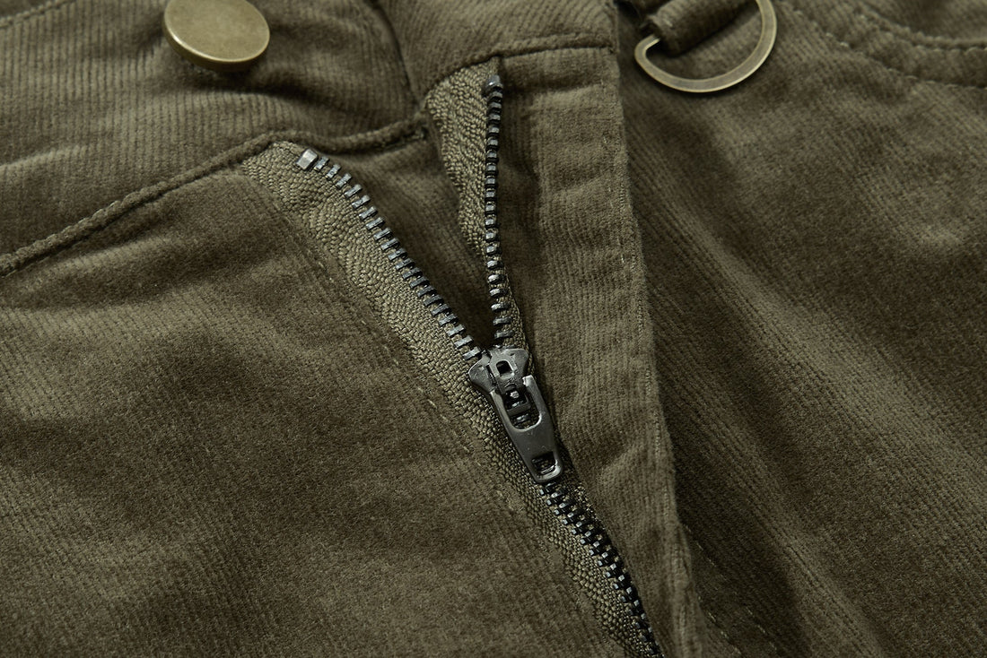 3-6-5.shop Washed Utility Flared Pants