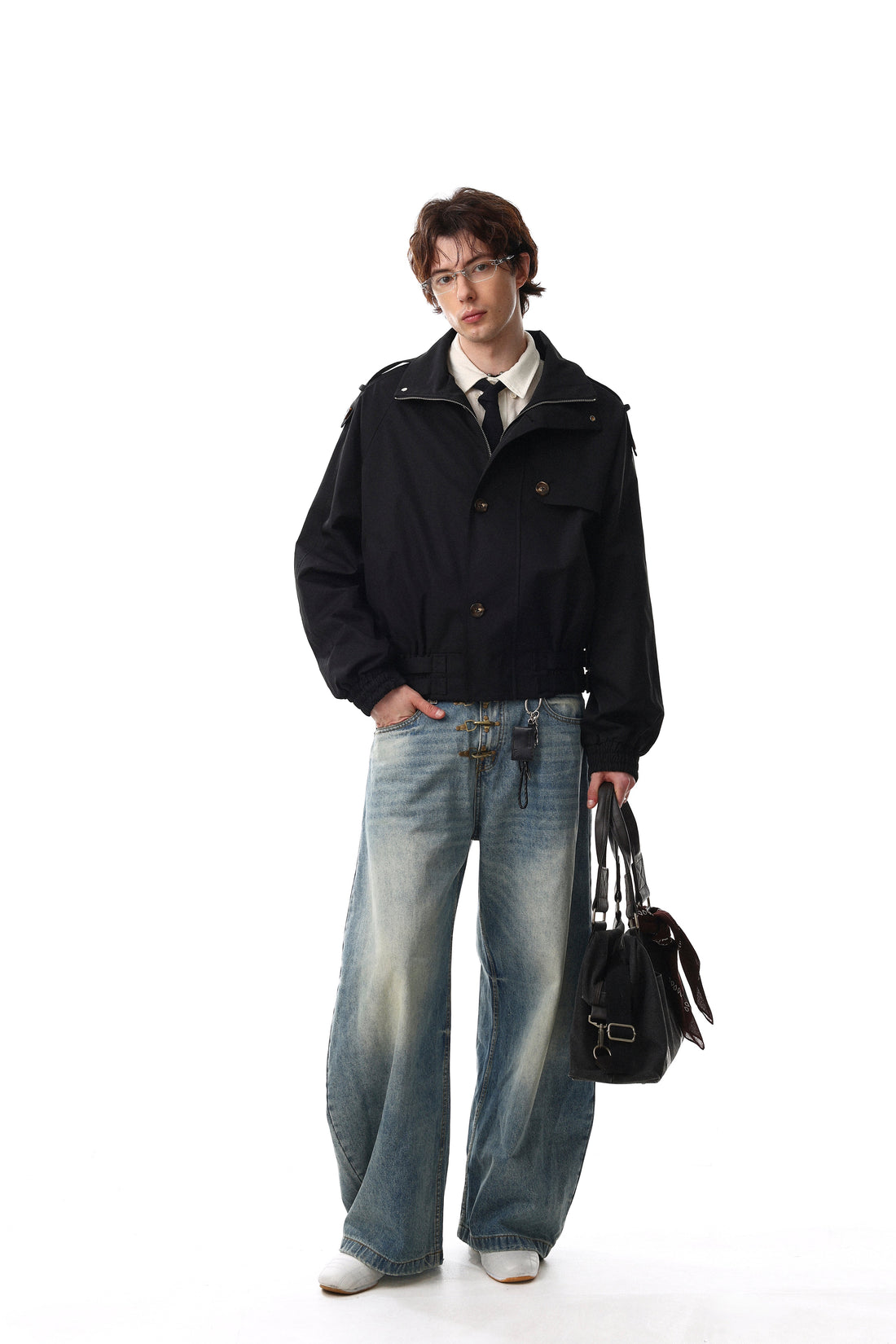 3-6-5.shop Utility Stand Collar Jacket