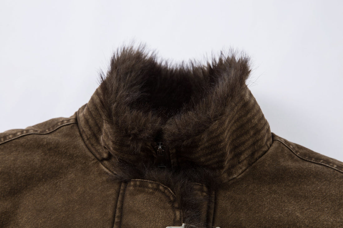 3-6-5.shop Toggle Fur-Lined Jacket