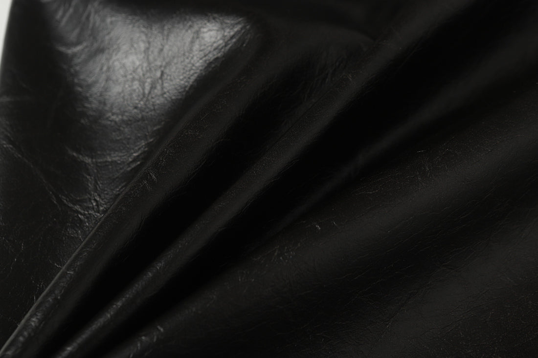 3-6-5.shop Web Embossed PU Wide-Leg Pants