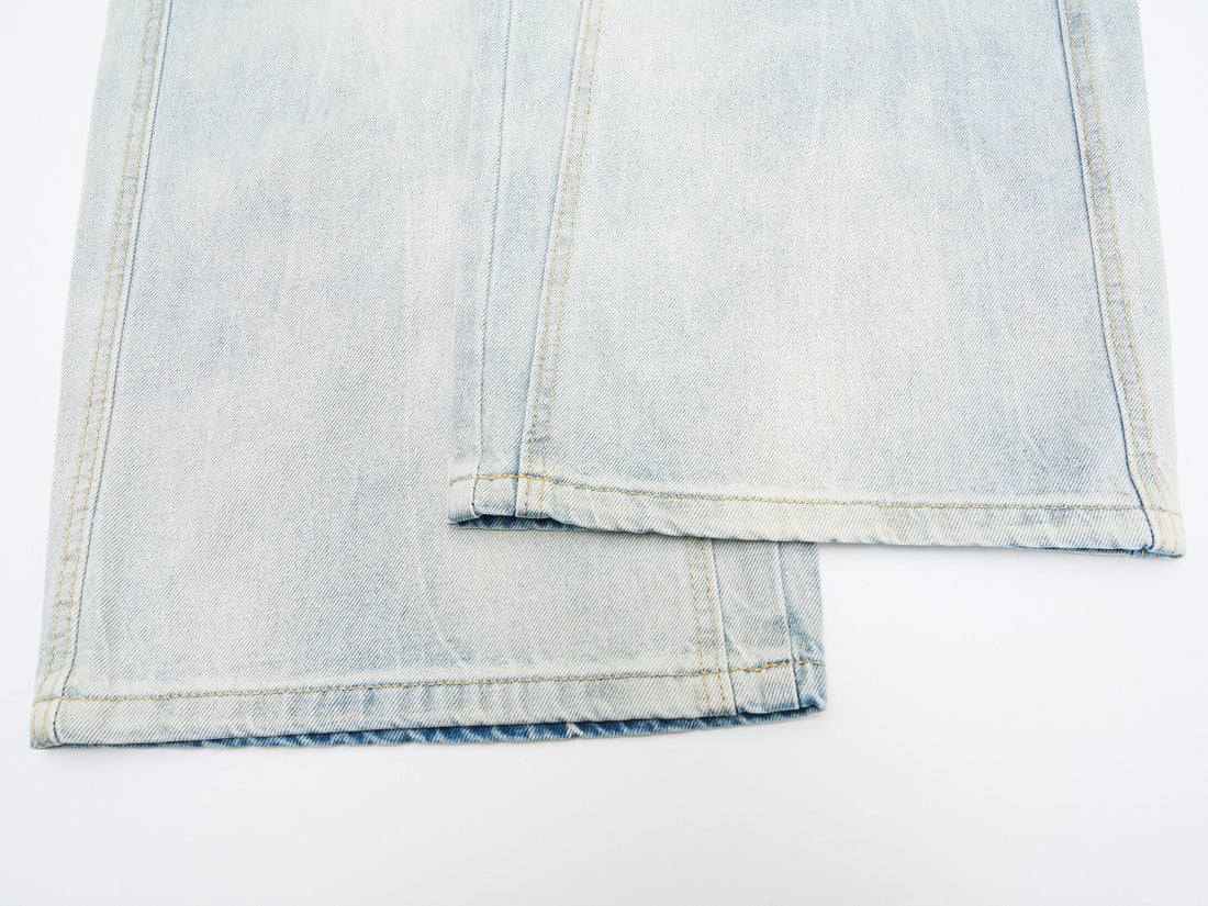 3-6-5.shop Vintage Wide-Leg Washed Jeans