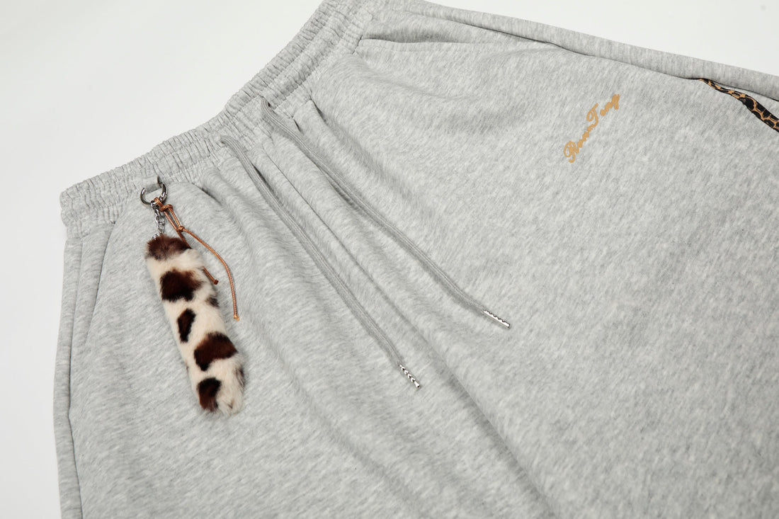 3-6-5.shop Leopard Stripe Loose Sweatpants