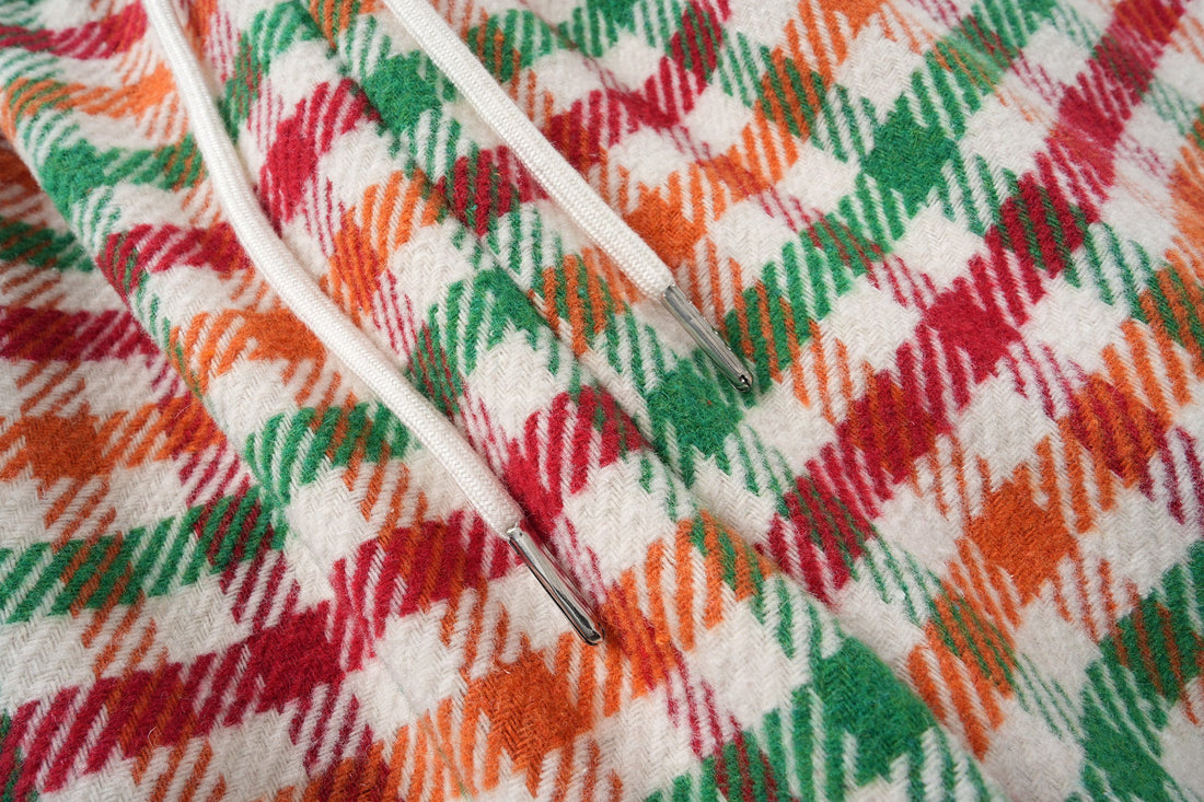 3-6-5.shop Vintage Plaid Wide-Leg Pants