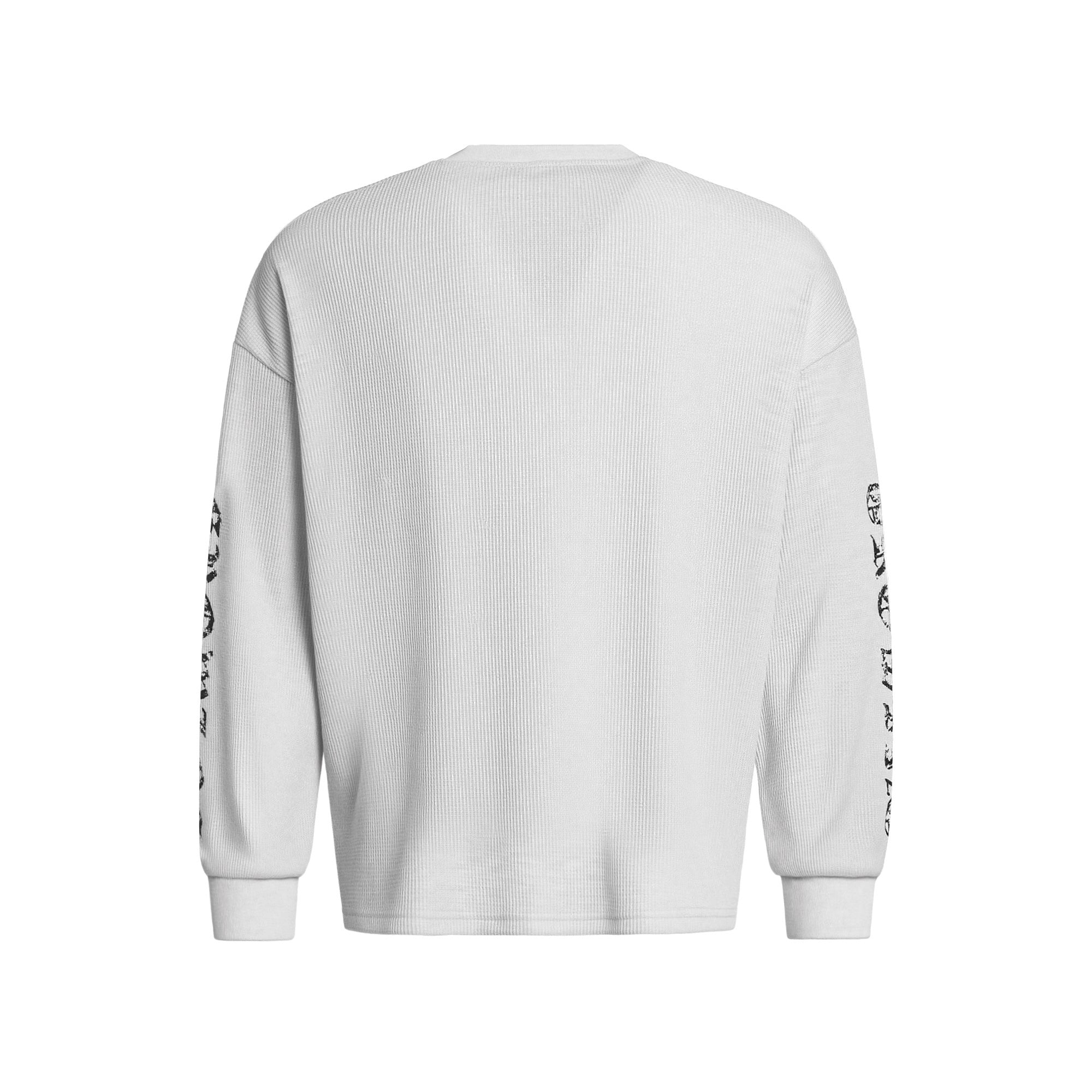 3-6-5.shop Gothic Cross Knit Sweatshirt