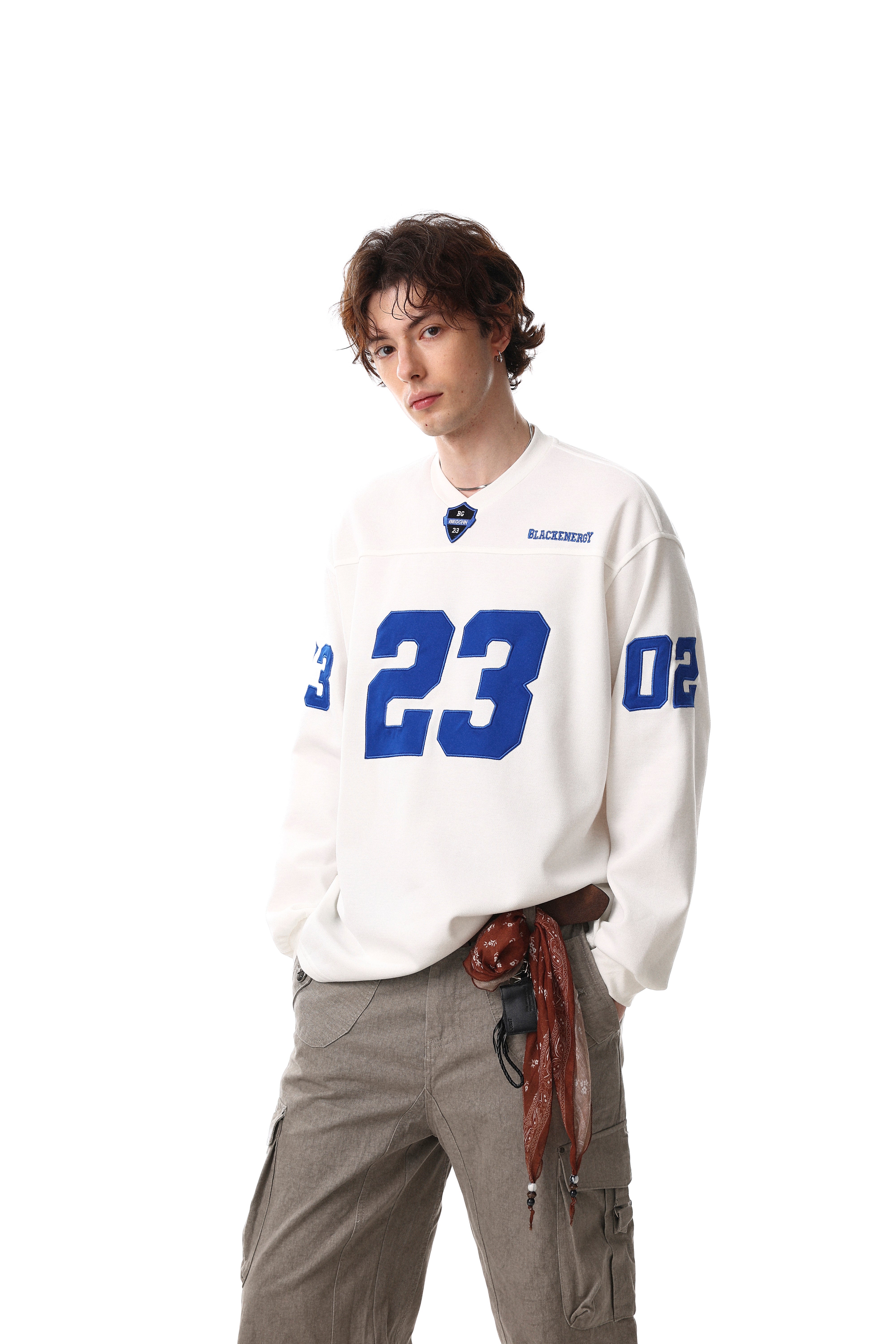 3-6-5.shop Varsity Graphic Long Sleeve Tee