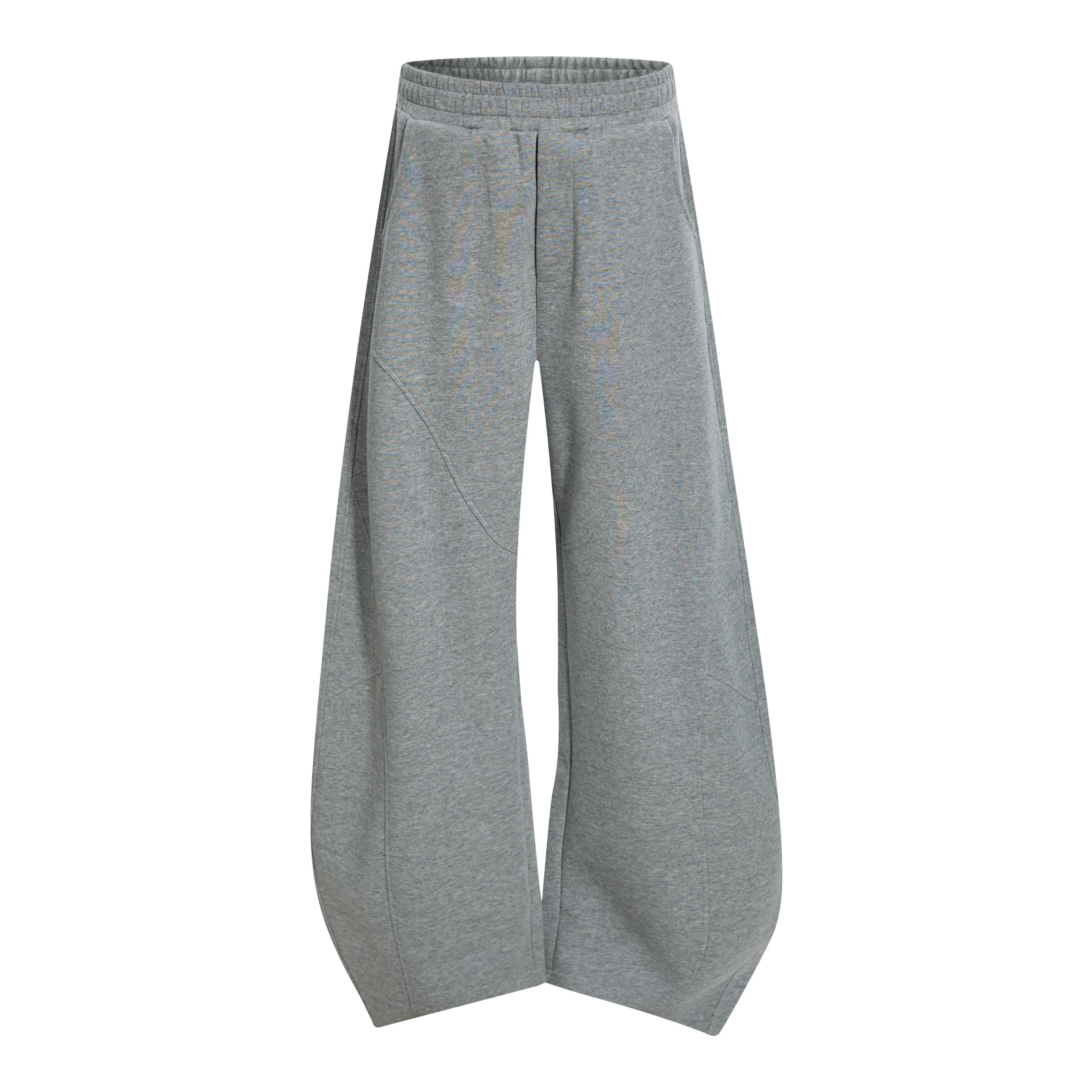 3-6-5.shop Curved Panel Wide-Leg Sweatpants