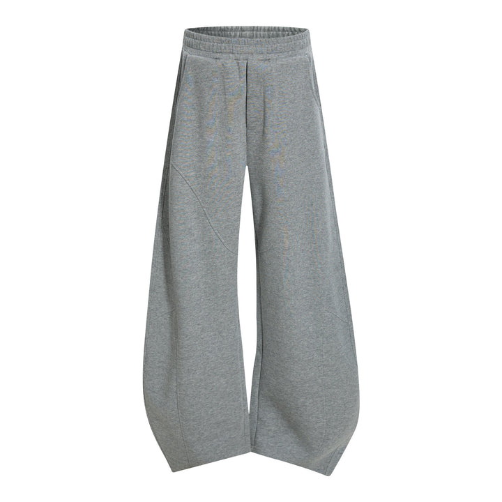 3-6-5.shop Curved Panel Wide-Leg Sweatpants