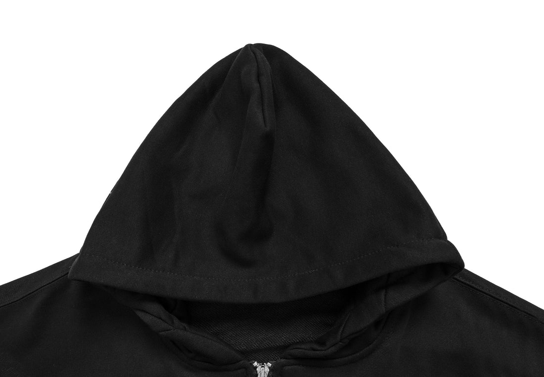 3-6-5.shop Split Camouflage Zip-Up Hoodie
