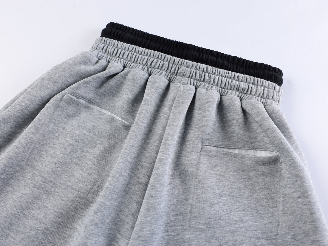 3-6-5.shop 77 Patchwork Wide-Leg Sweatpants