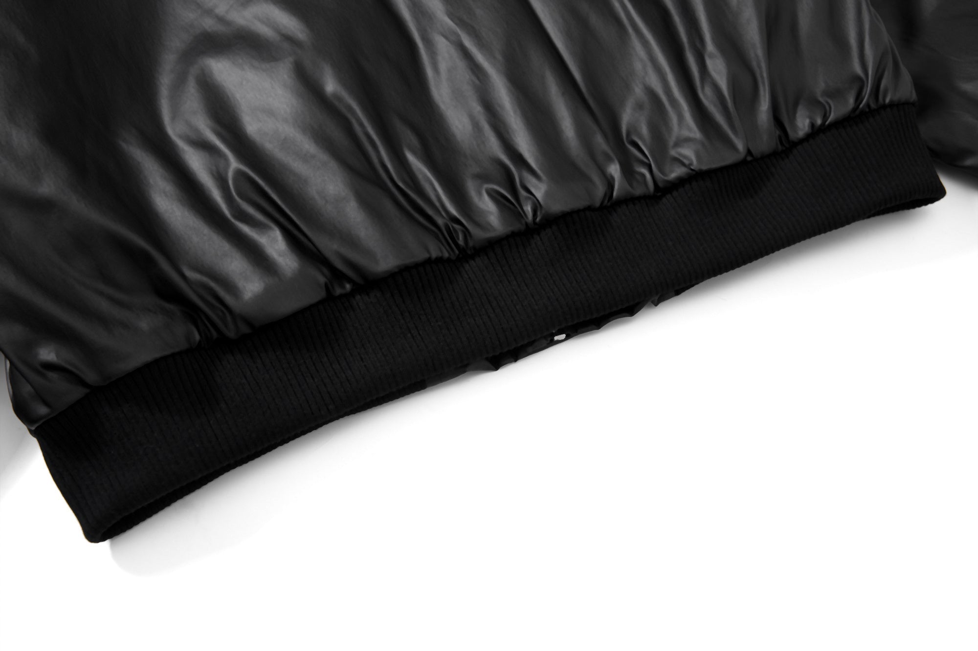 3-6-5.shop Dual-Zip PU Bomber Jacket