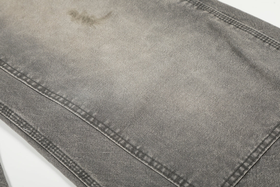 3-6-5.shop Washed Utility Distressed Denim Jeans
