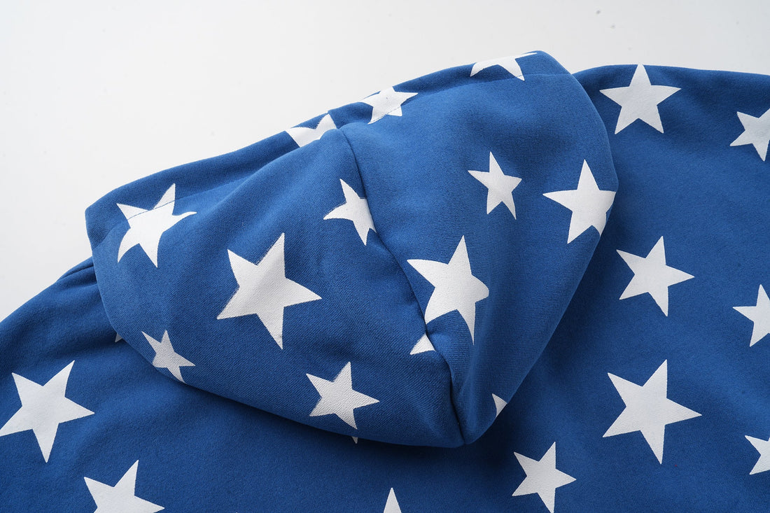 3-6-5.shop Star Pattern Hoodie