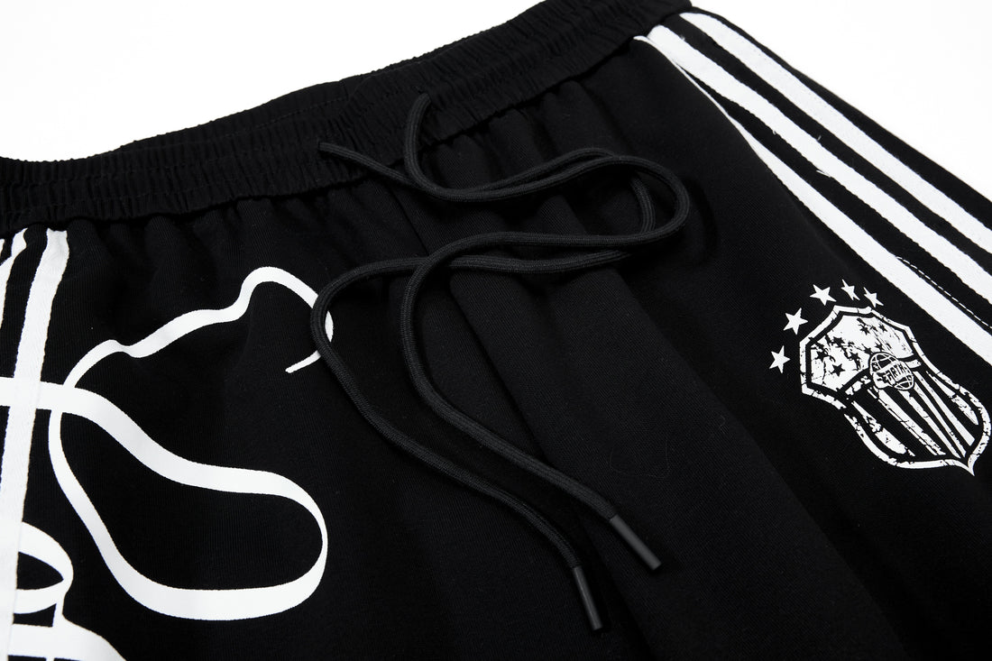 3-6-5.shop  Script Stripe Wide-Leg Sweatpants