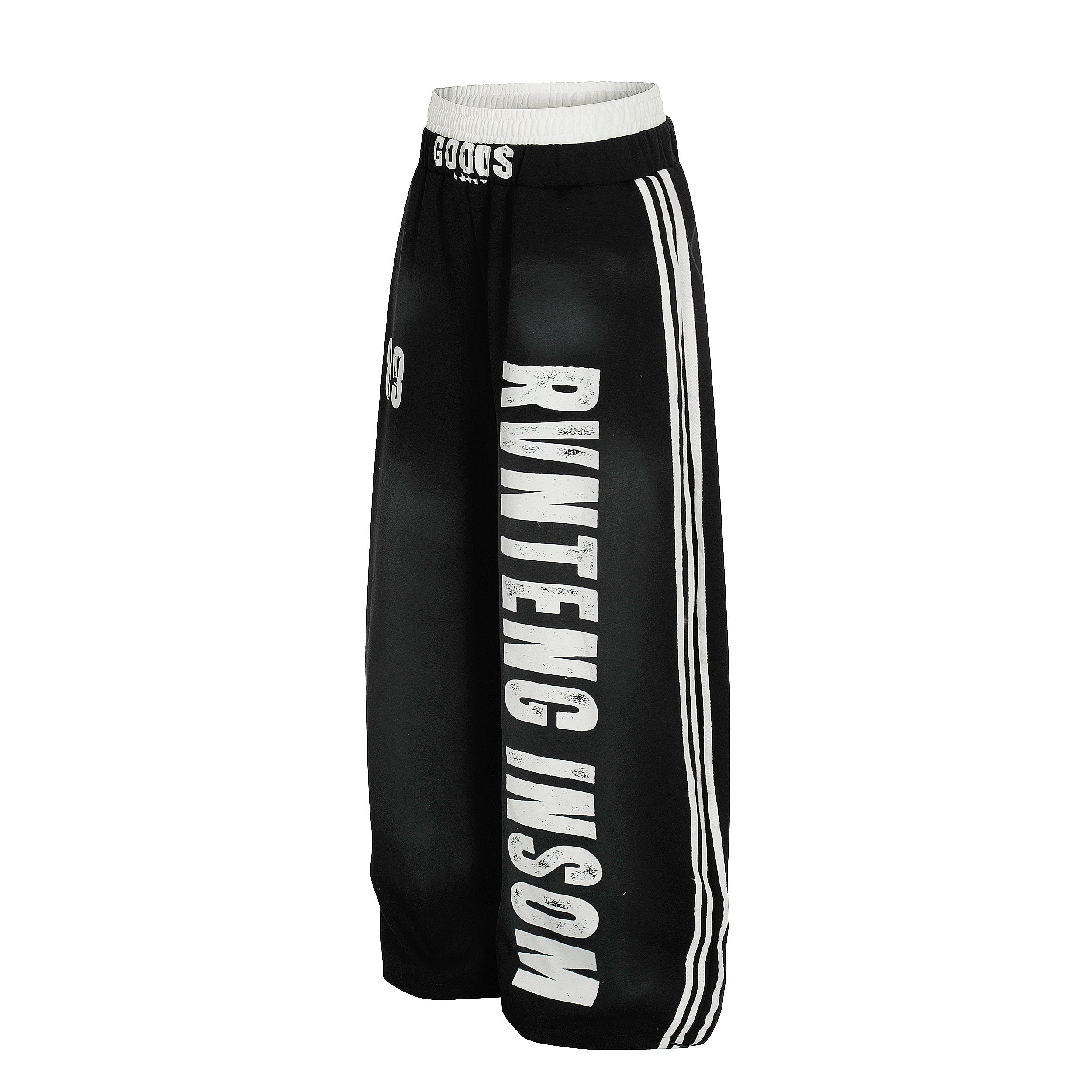 3-6-5.shop Bold Letter Stripe Track Pants