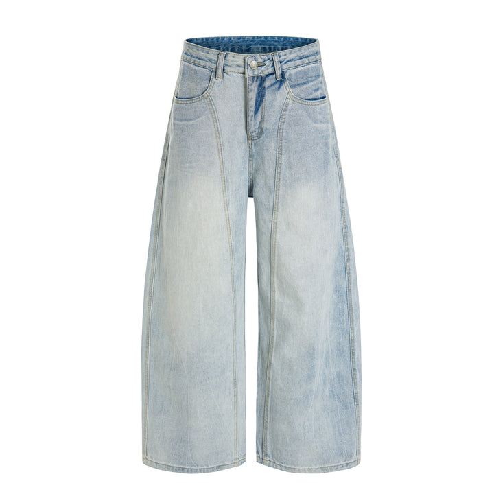 3-6-5.shop Vintage Wide-Leg Washed Jeans