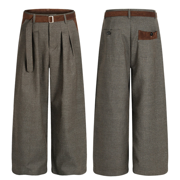 3-6-5.shop Vintage Wide-Leg Suit Pants