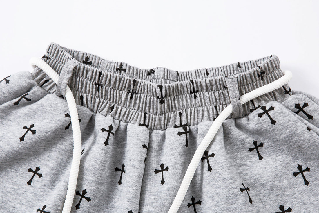 3-6-5.shop Cross Print Sweatpants