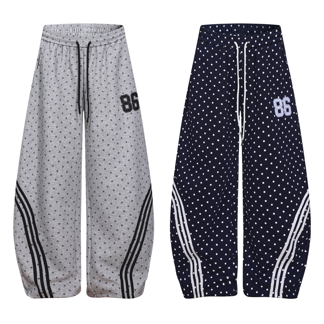 3-6-5.shop Polka Dot Wide-Leg Sweatpants