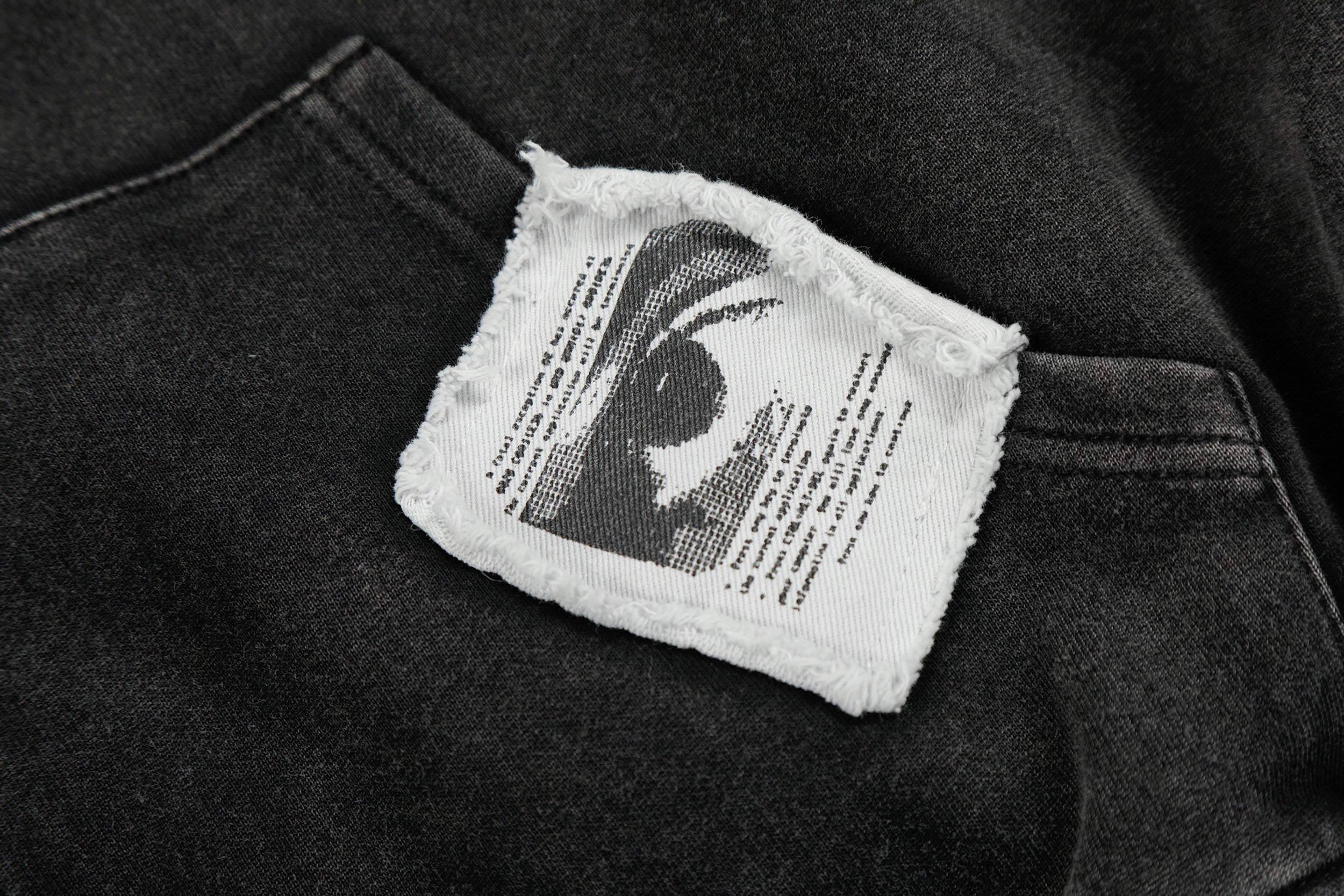 3-6-5.shop Distressed Graphic Zip Hoodie
