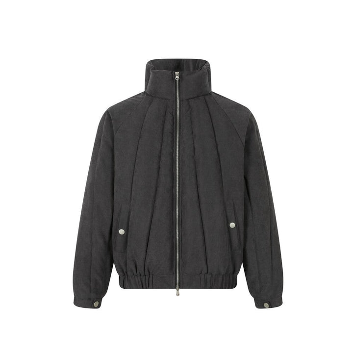 3-6-5.shop Panel Quilted High-Neck Jacket