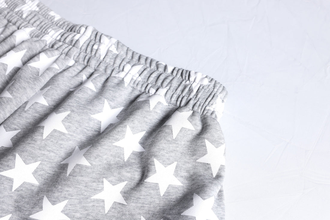 3-6-5.shop Star Print Wide-Leg Sweatpants