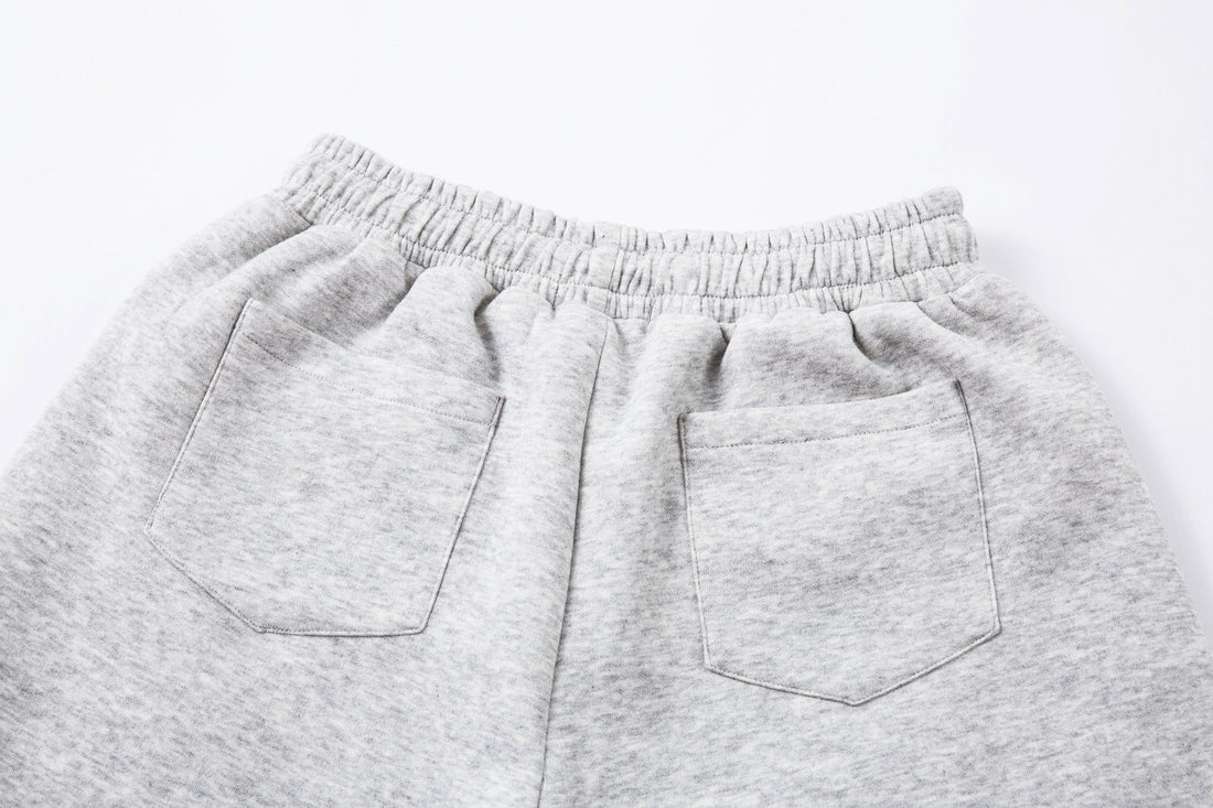 3-6-5.shop Embroidered Multi-Pocket Sweat Cargo Pants