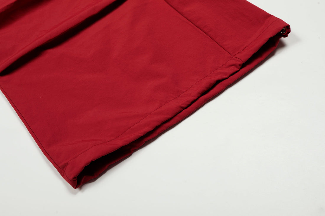 3-6-5.shop Cross Embroidered Lace-Up Wide-Leg Pants