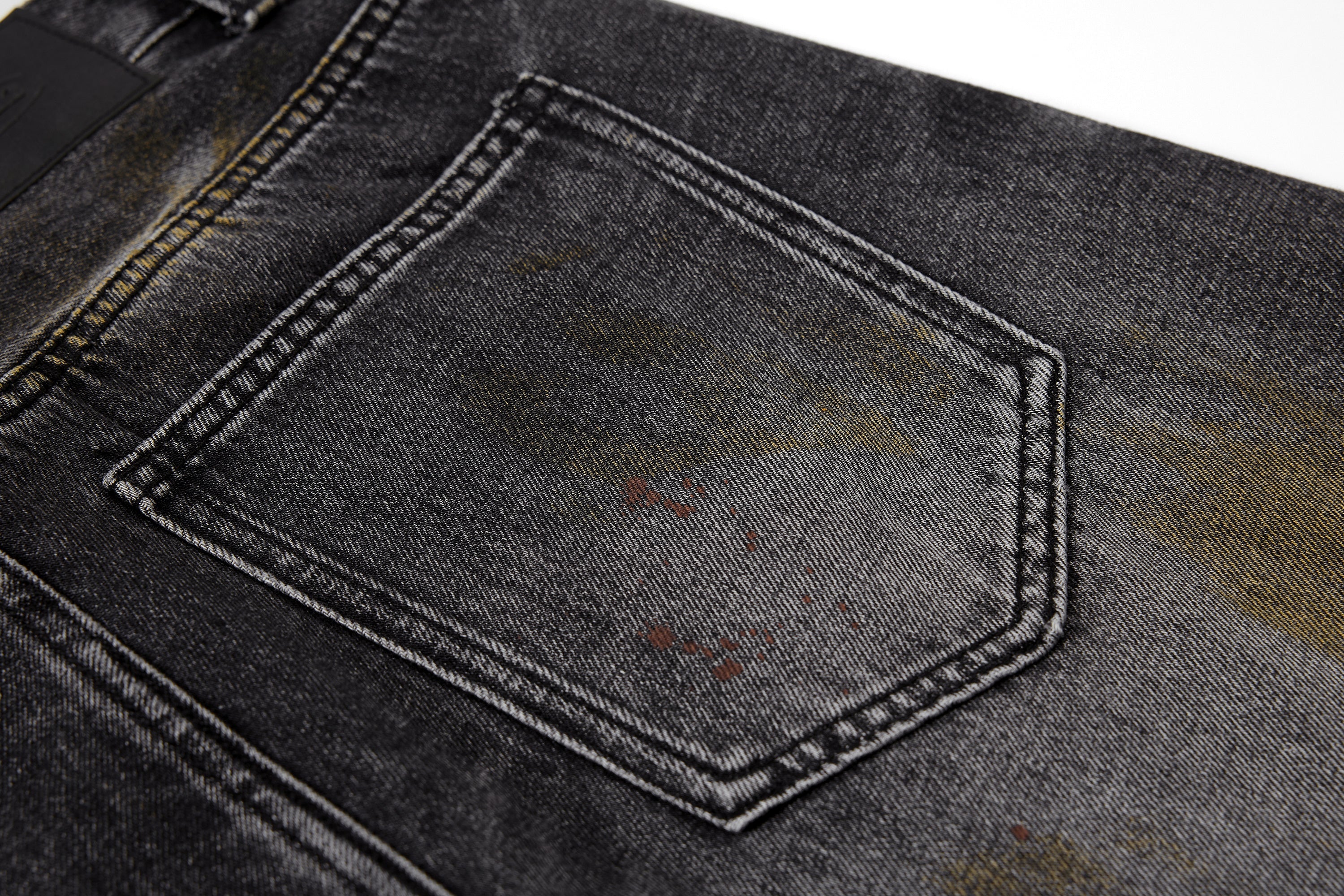 3-6-5.shop Vintage Washed Curved Denim Pants