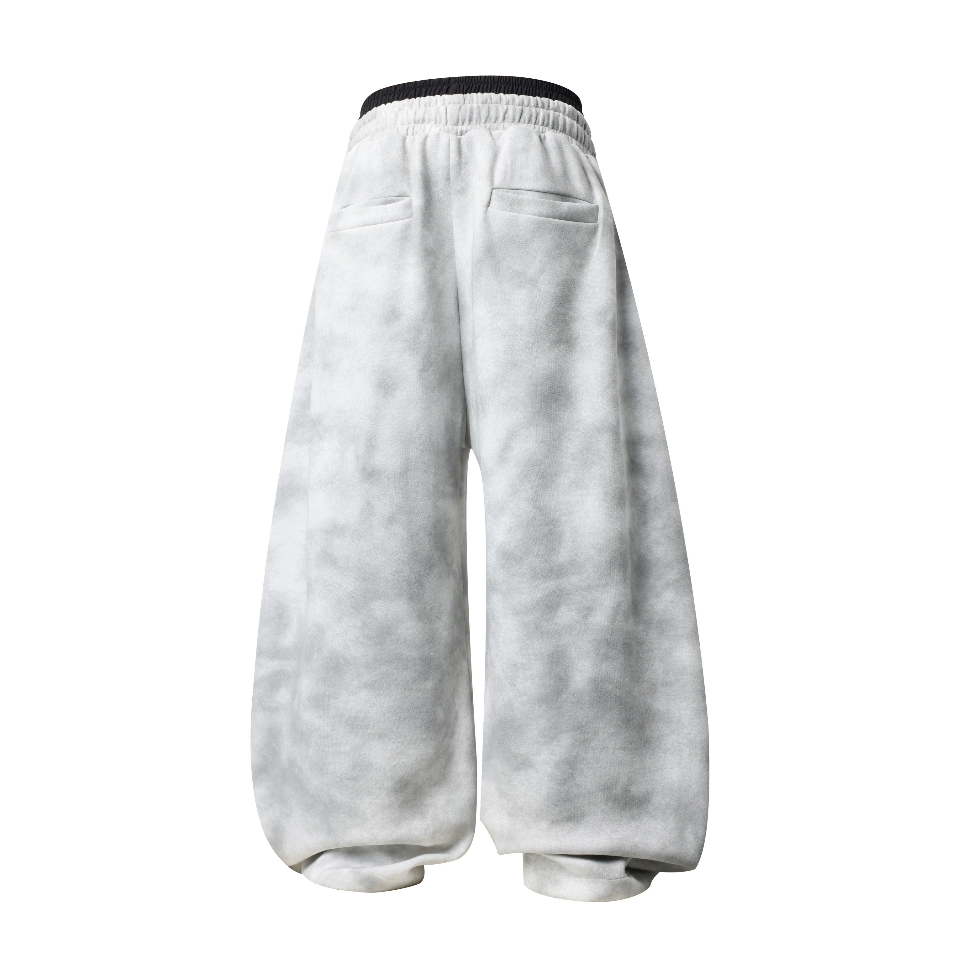 3-6-5.shop Barcode Graphic Wide-Leg Pants