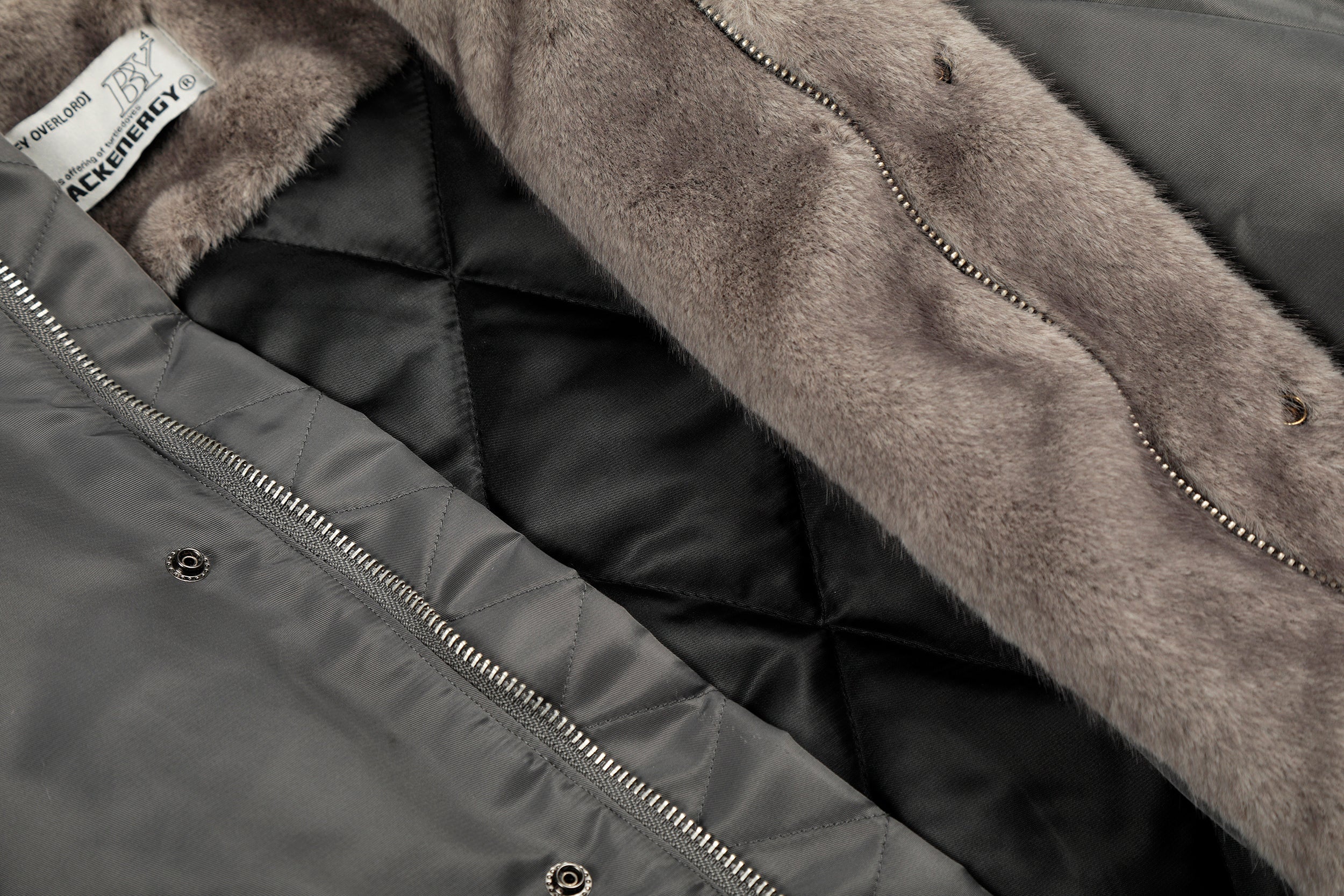 3-6-5.shop Faux Fur Collar Nylon Jacket