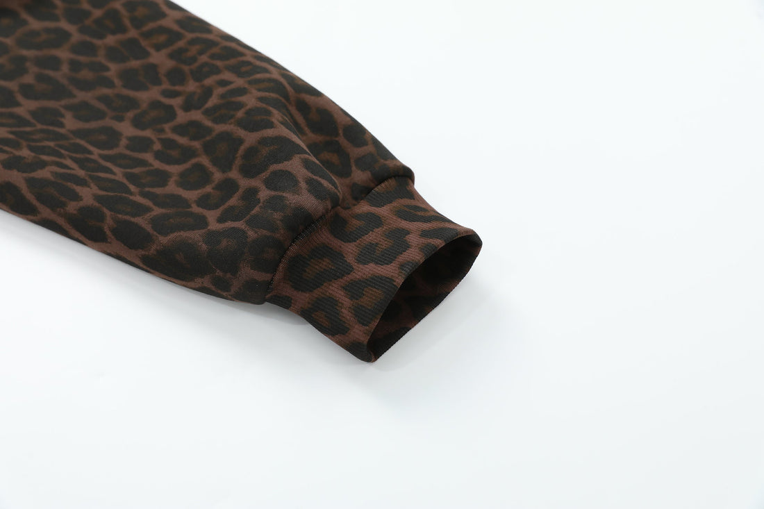 3-6-5.shop Leopard Crest Zip Hoodie