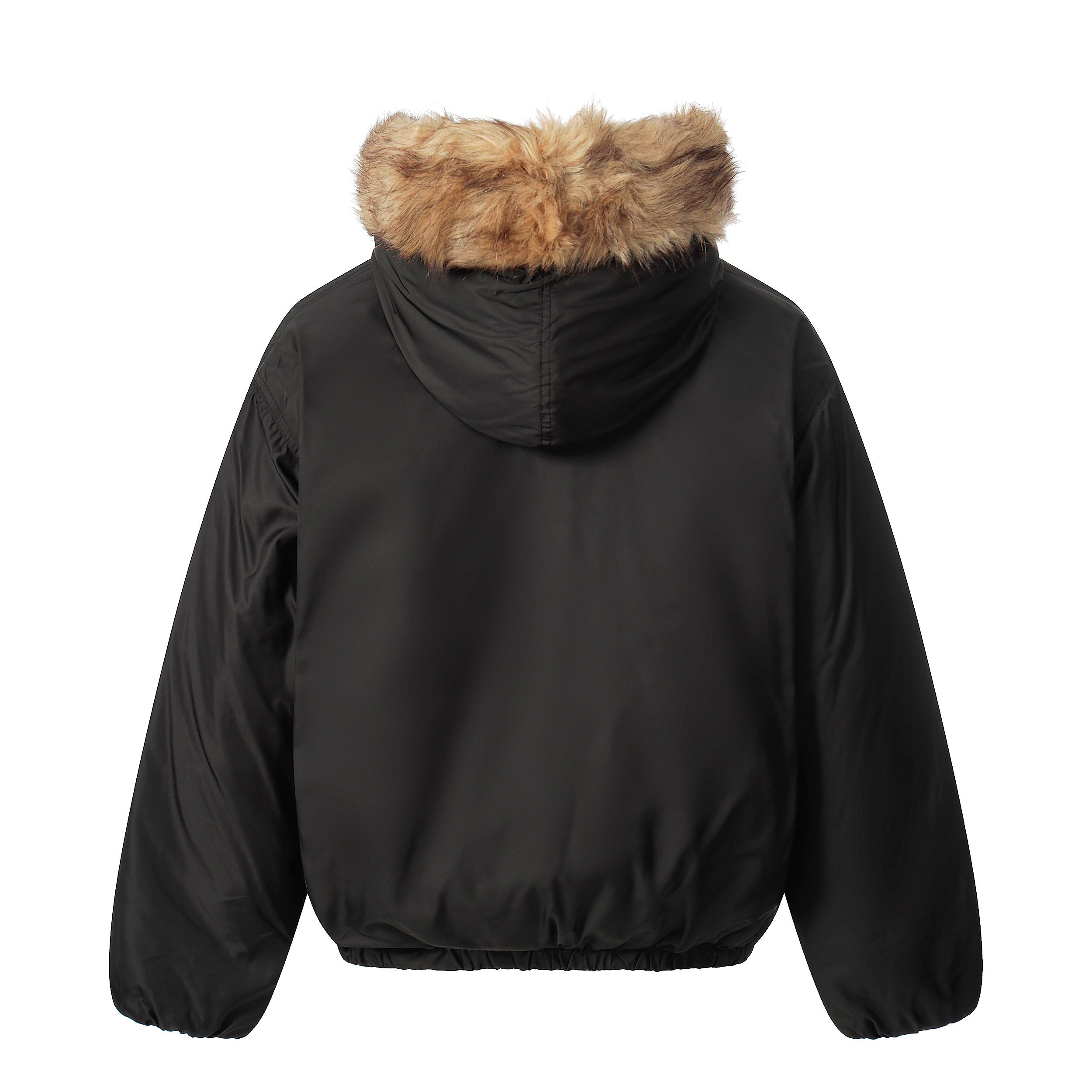 3-6-5.shop Faux Fur Trimmed Puffer Jacket