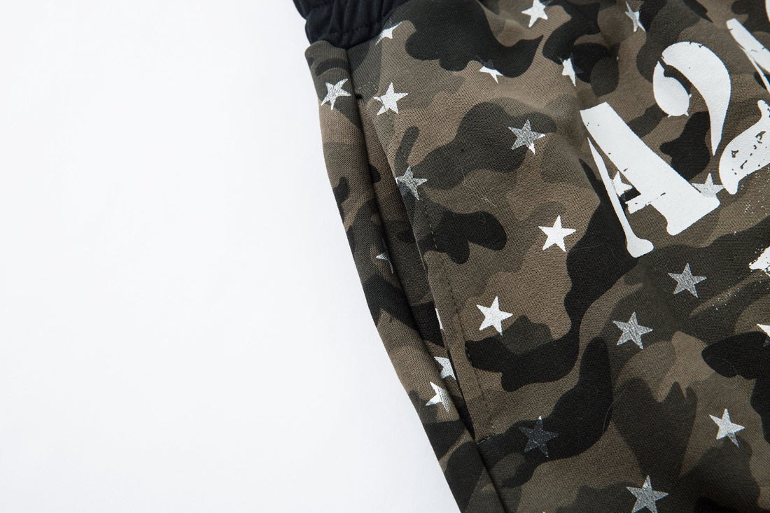 3-6-5.shop Star Camo Wide-Leg Sweatpants