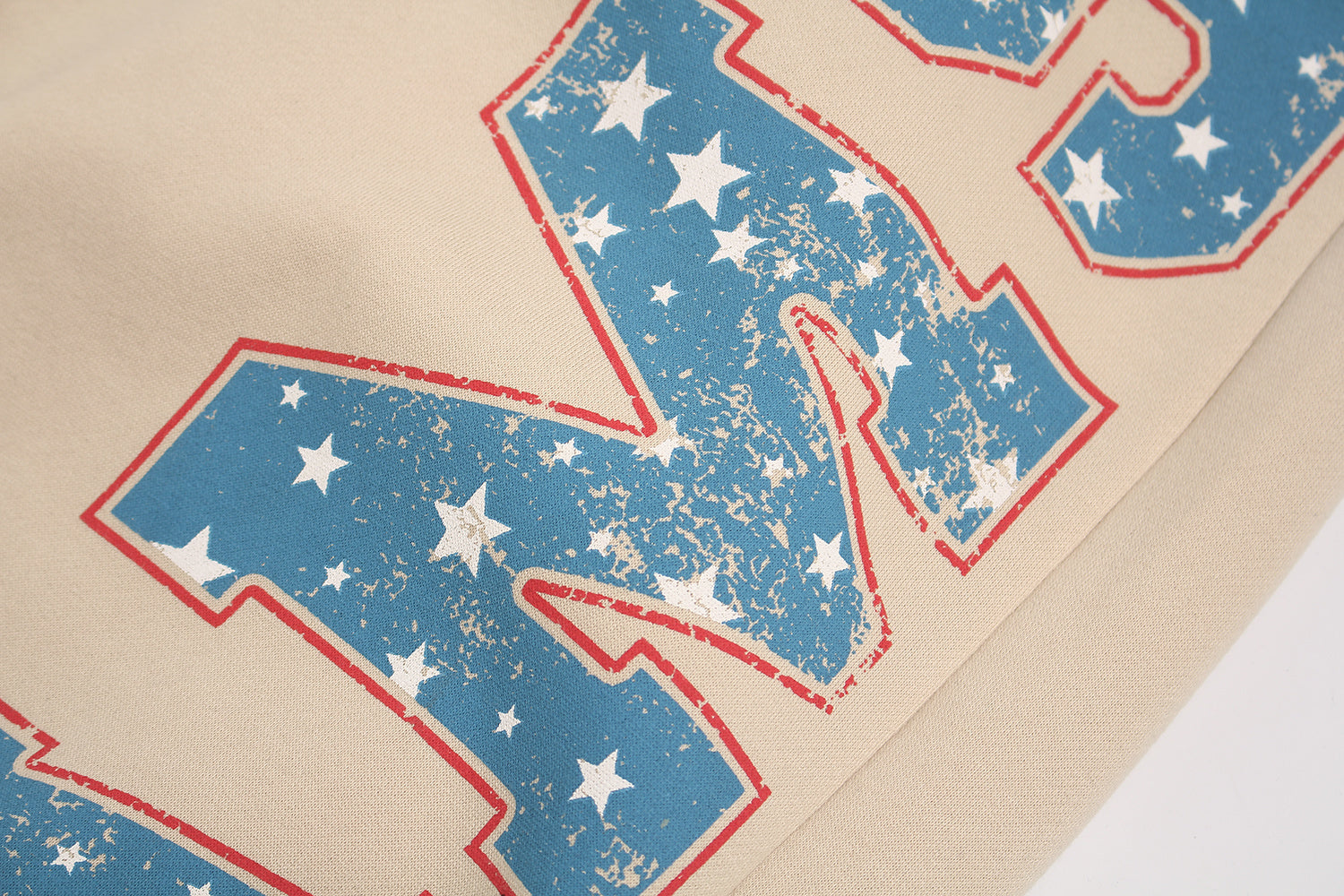 3-6-5.shop Fleece-Lined Retro Letter Wide-Leg Sweatpants