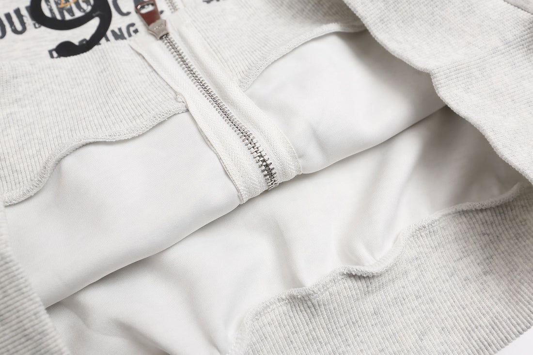 3-6-5.shop Graphic Zip Hoodie