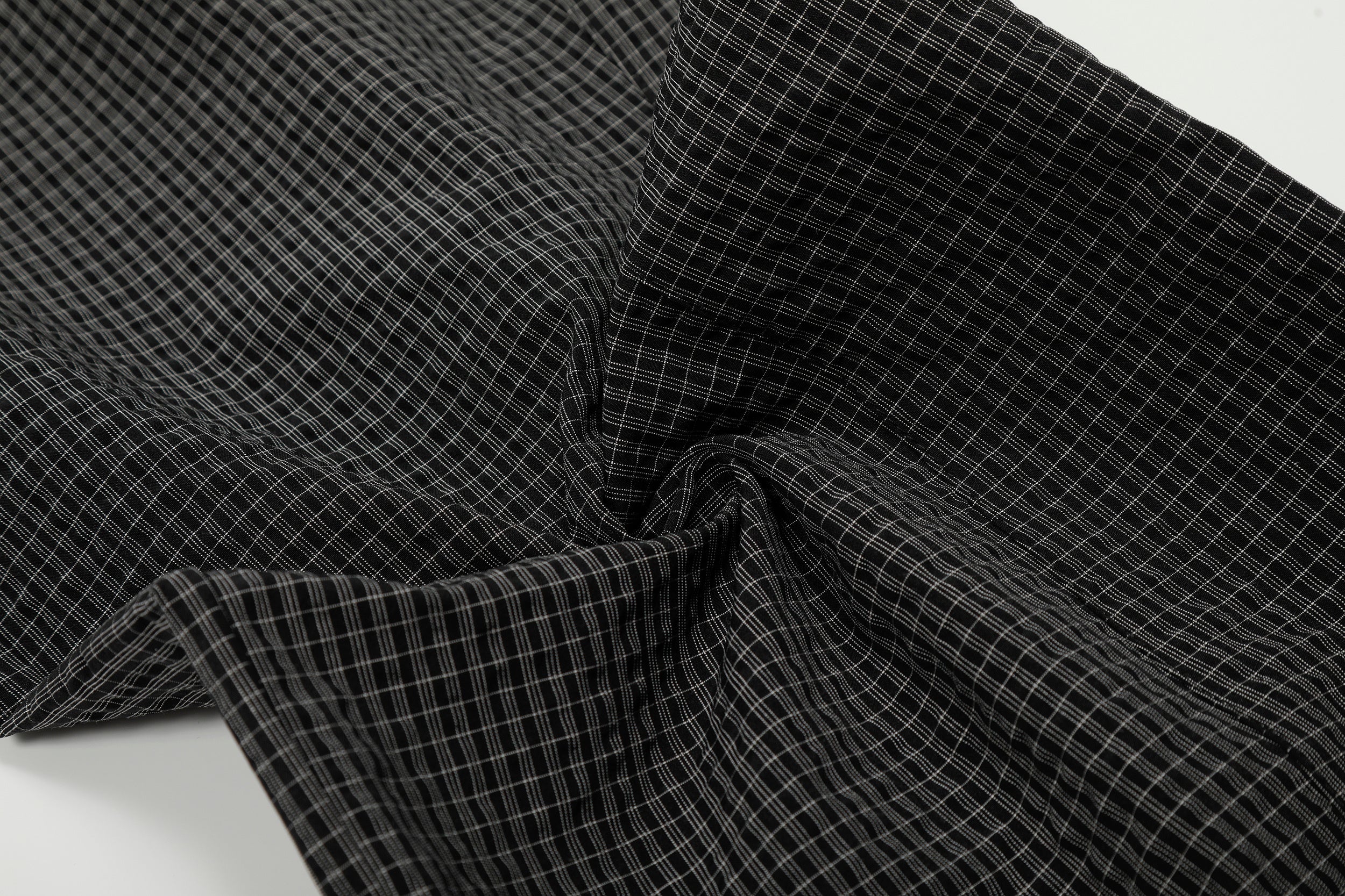 3-6-5.shop Checked Curved-Leg Pants