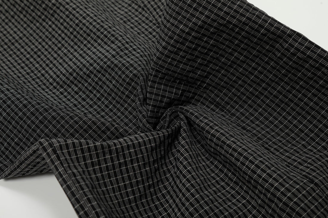 3-6-5.shop Checked Curved-Leg Pants