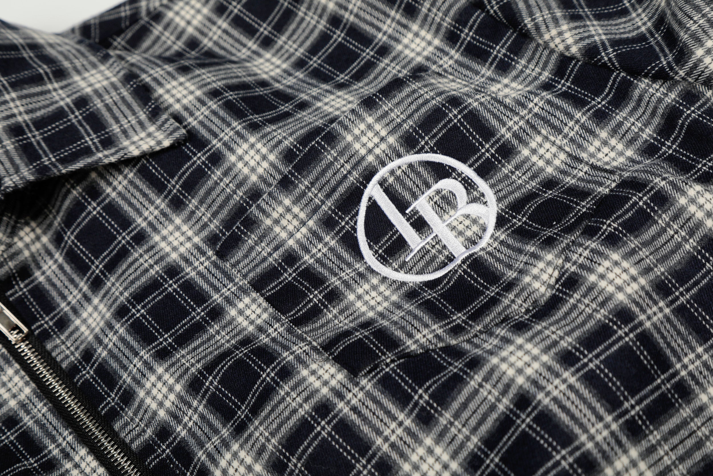 3-6-5.shop Plaid Hybrid Bomber Jacket