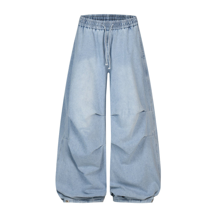 3-6-5.shop Sculpted Denim Balloon Pants