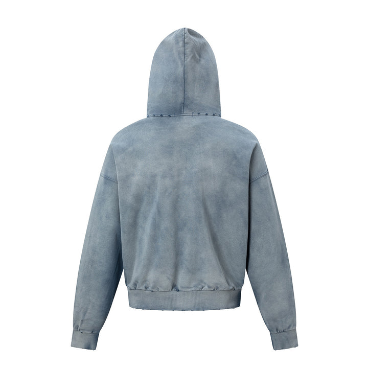 3-6-5.shop Vintage Patch Zip-Up Hoodie