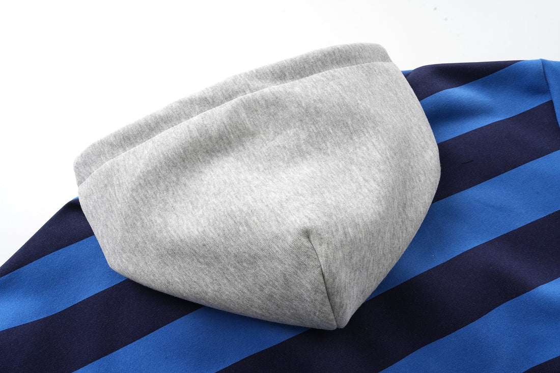 3-6-5.shop Striped Zip Hoodie