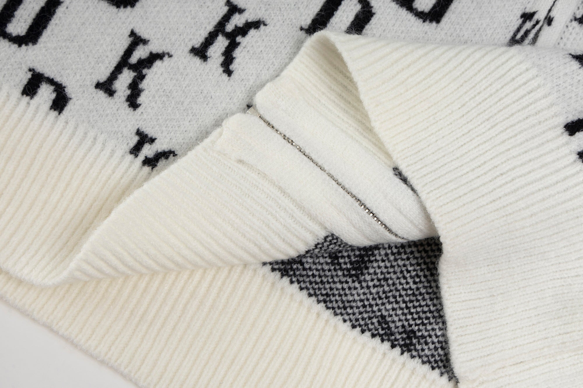 3-6-5.shop DK Allover Knit Zip Hoodie