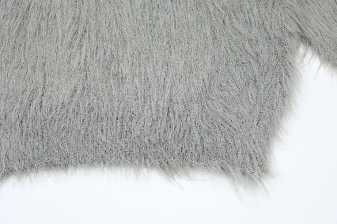 3-6-5.shop Fuzzy Patch Knit Sweater