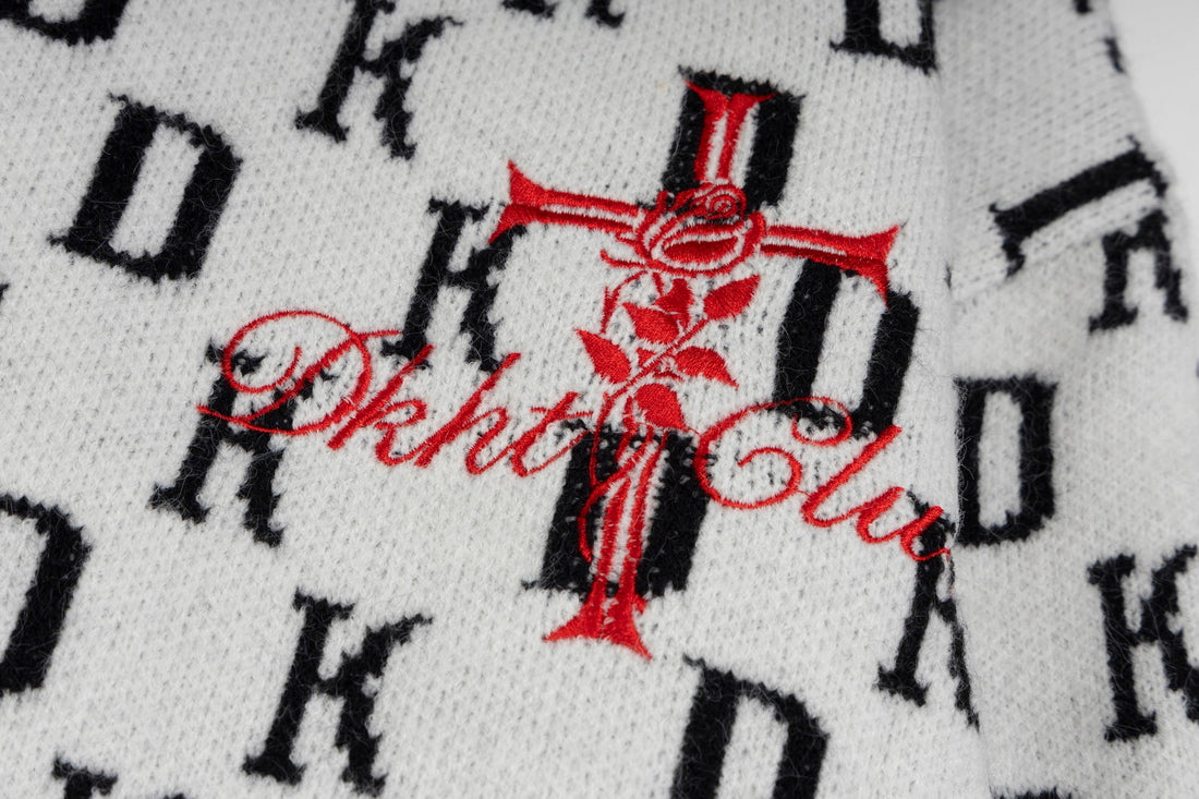 3-6-5.shop DK Allover Knit Zip Hoodie