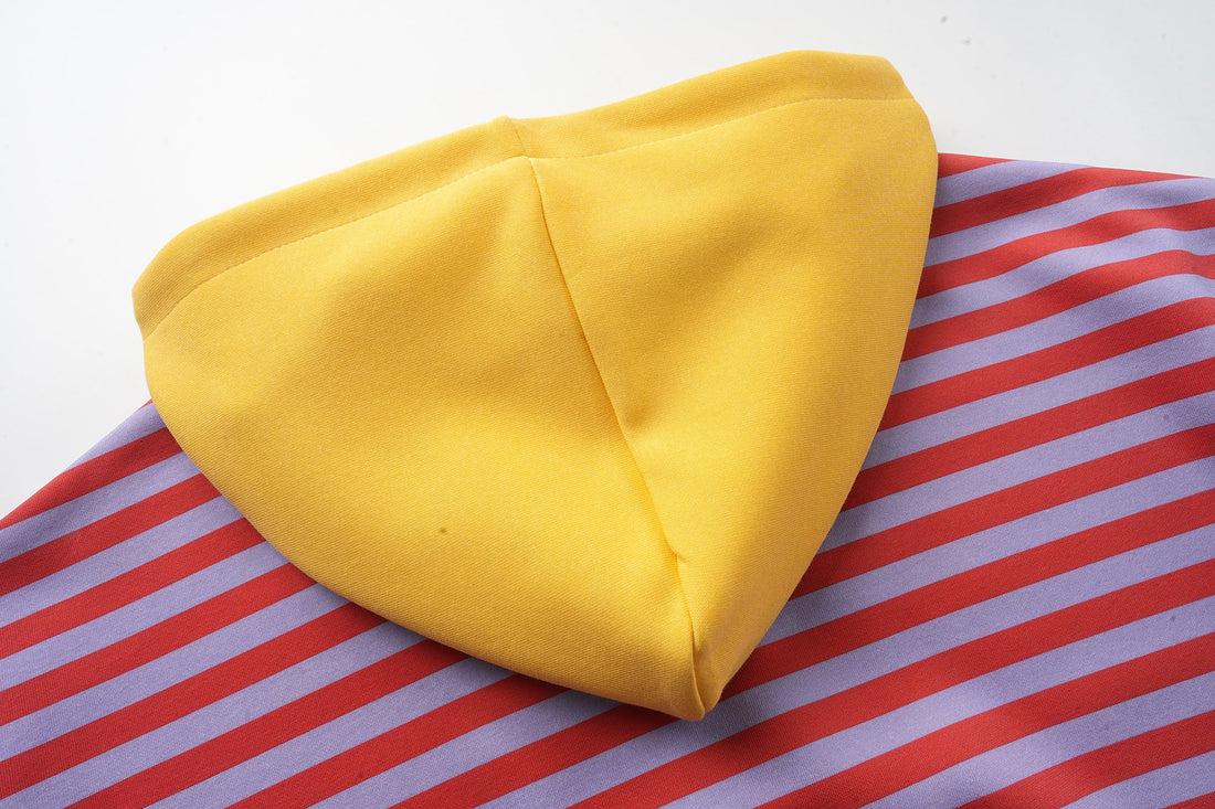 3-6-5.shop Striped Zip-Up Hoodie