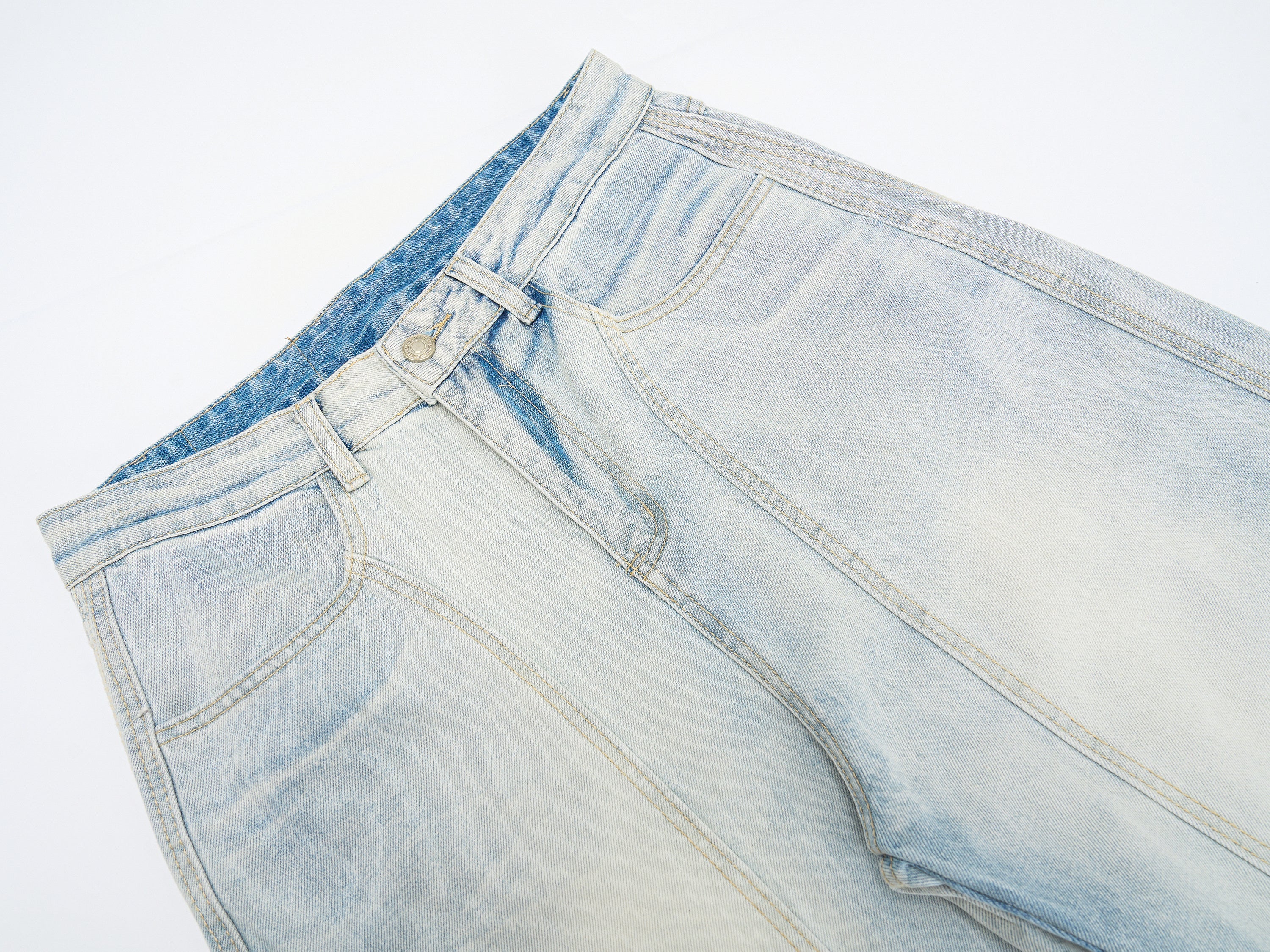 3-6-5.shop Vintage Wide-Leg Washed Jeans