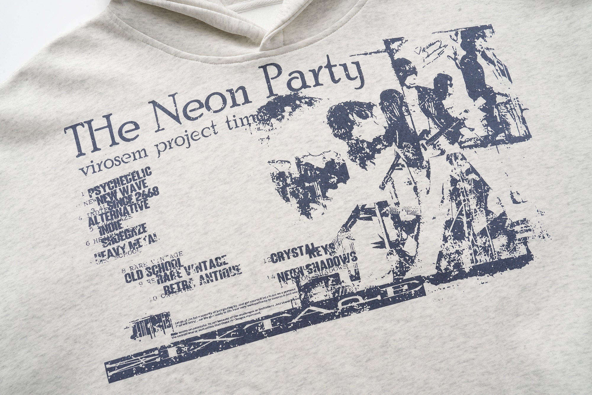 3-6-5.shop “Neon Party” Graphic Hoodie